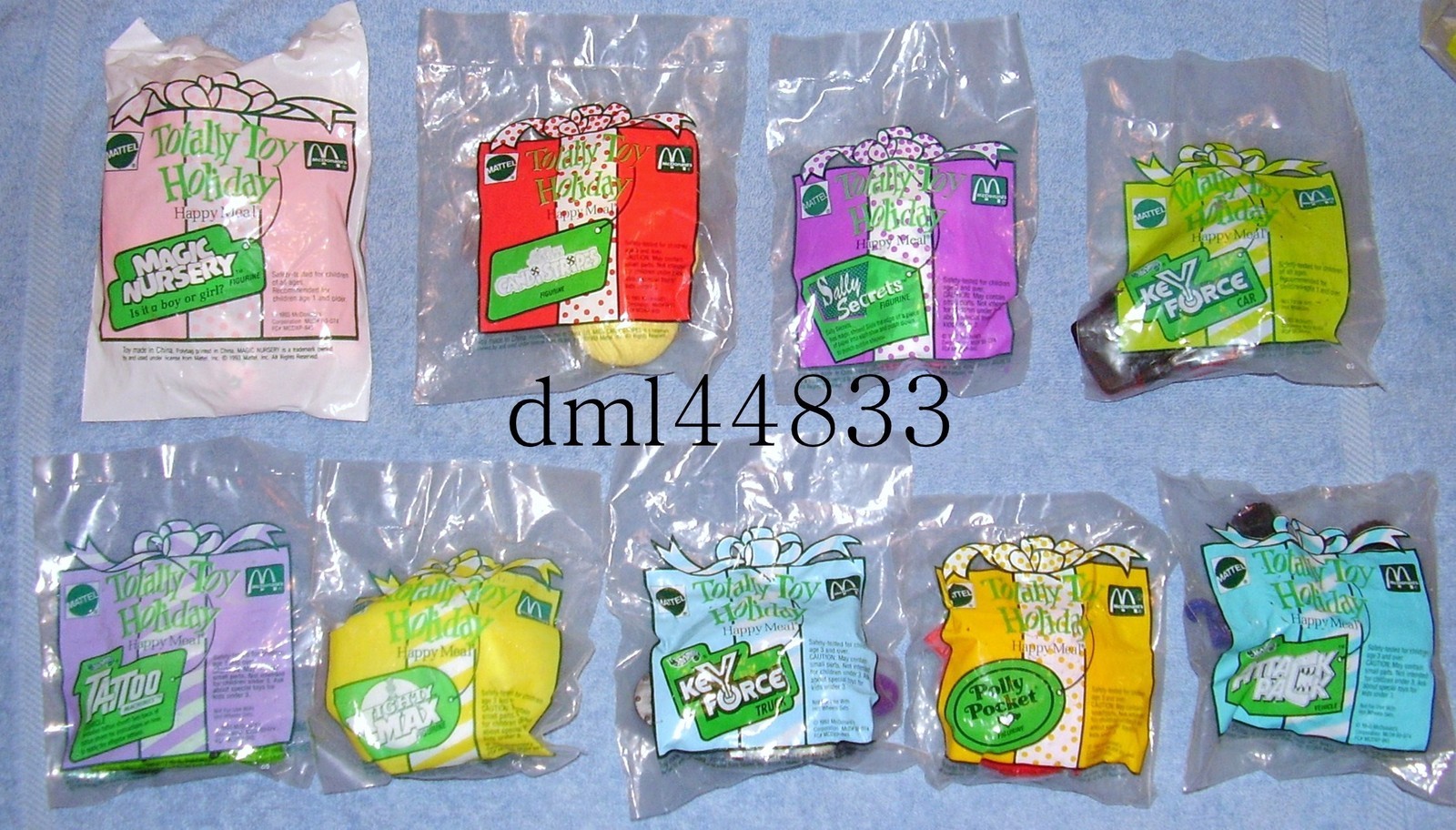 1993 McDonalds Totally Toy Holiday MIP Complete Set - Lot of 9