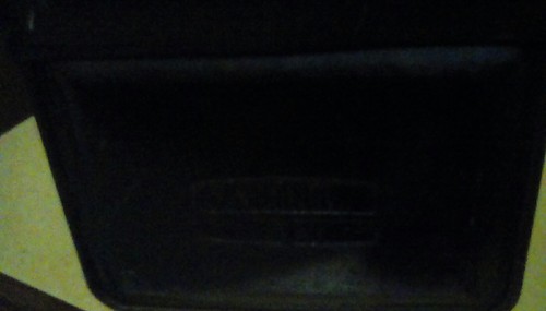 LUNCHBOX Aluminum Thermos Brand Metal Dome BLACK HANDLE BLACK metal!USED