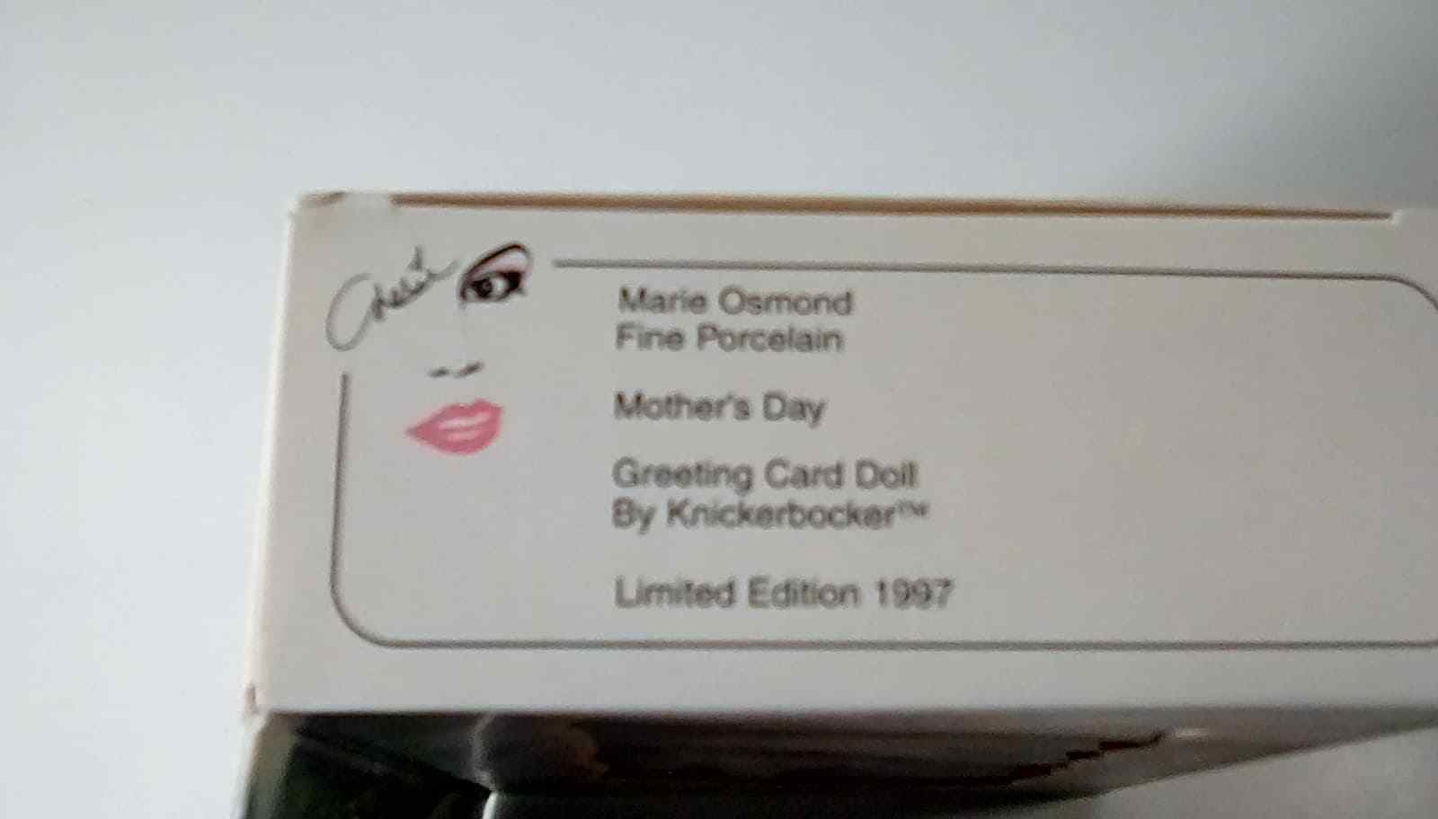 Marie Osmond Greeting Card Doll Mother's Day 1997 Limited Edition