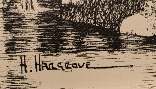 H Hargrove “Ray Mill Co.” Seriograph - Beautiful.