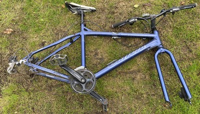 CARRERA SUBWAY LTD MENS ADULTS MOUNTAIN BLUE ALUMINIUM BIKE FRAME SHIMANO BRAKES