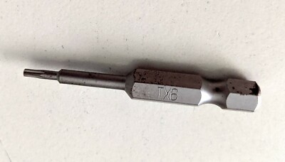 Torx drive TX6 50mm ¼  hex drive used VG+