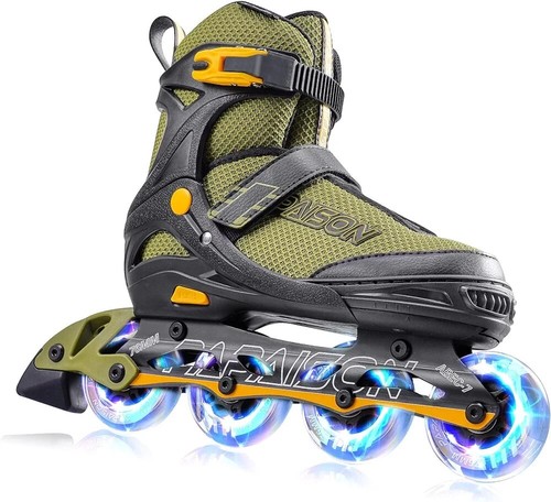 PAPAISON Adjustable Inline Skates for Kids and Adults with