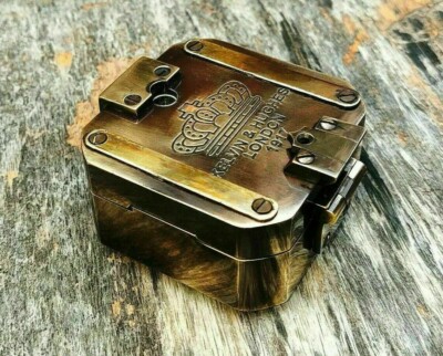 Handmade Brass Nautical Antique Finish Surveying Brunton Compass Gift Item