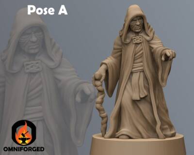 The Emperor Star Wars Legion Shatterpoint Anvilrage 3D Printed Mini Miniature