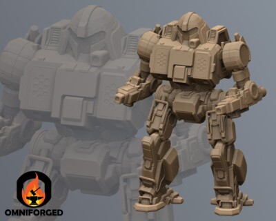 Whitworth Mini WTH-1 MWO Mech 6mm Armor Miniature Compatible with Battletech