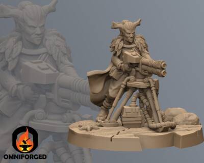 Raven Clan Turret | Jandro3D | 3D Printed Figure
