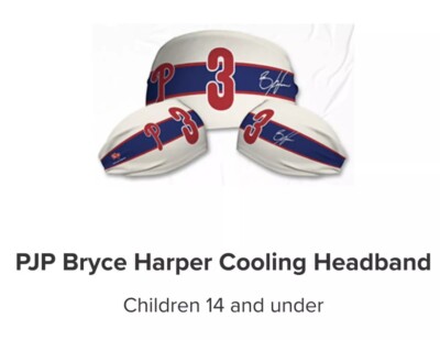 2024 NEW Phillies SGA 6/30/24 - PJP BRYCE HARPER Cooling Headband Head Band