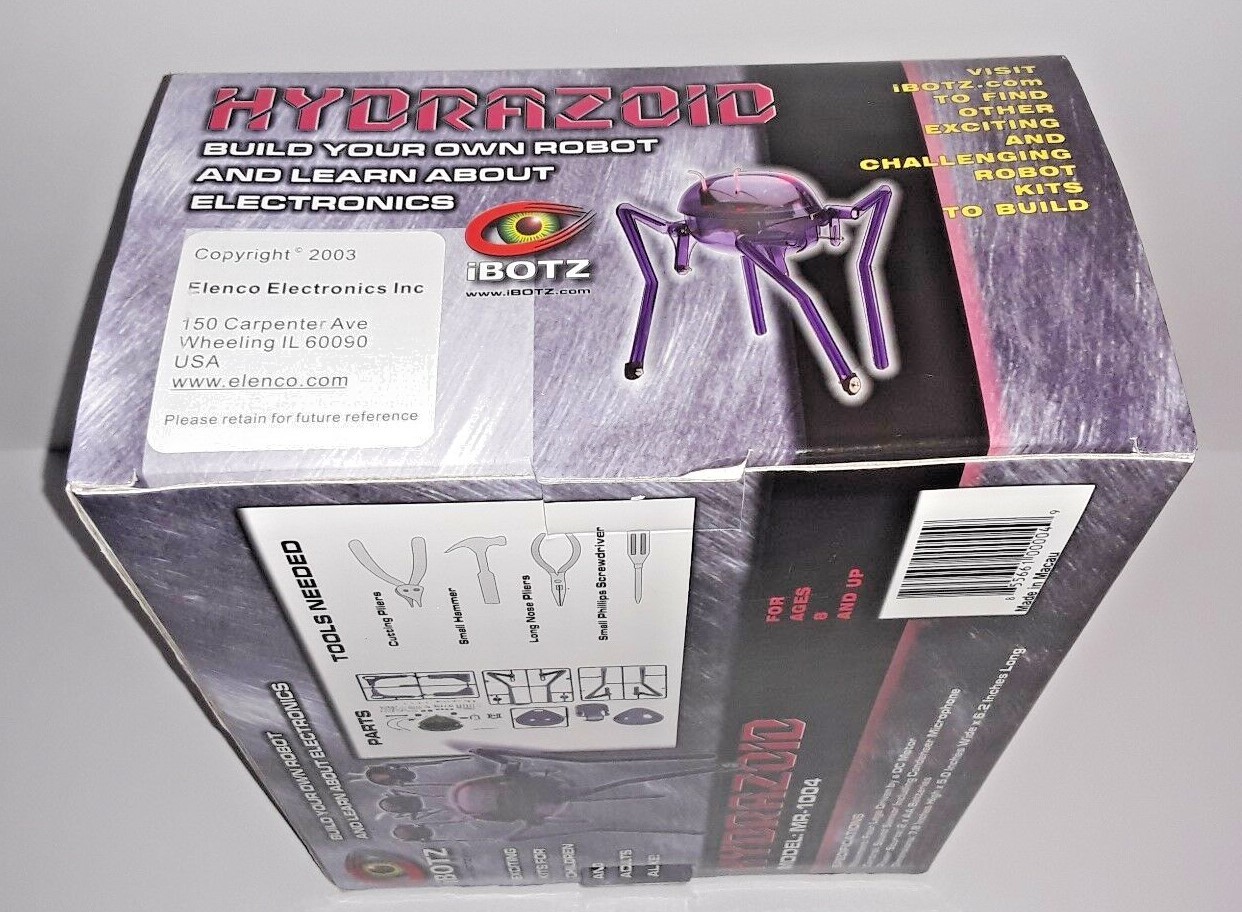 New IBotz Hydrazoid MR-1004 Electronic Hands On Building Toy Science Educational