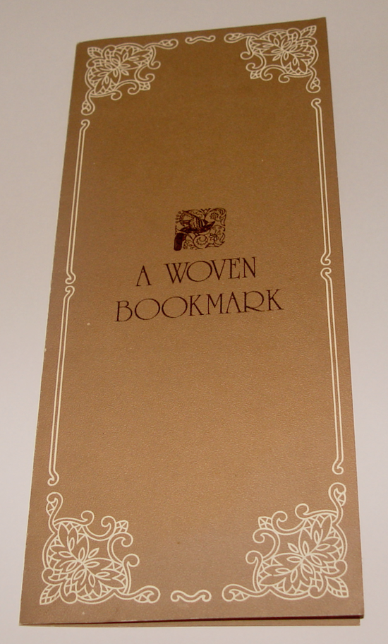 Vintage Woven Bookmark Made In England J&J Cash Prince Of Wales Lady Diana