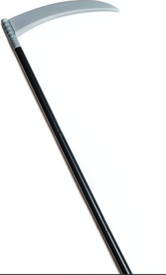 Grim Reaper Scythe Prop for Halloween; Adult or Kids Grim Reaper Costume Accesso