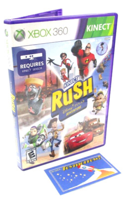 Microsoft XBox 360 Kinect Rush Disney Pixar Adventure EMPTY Case