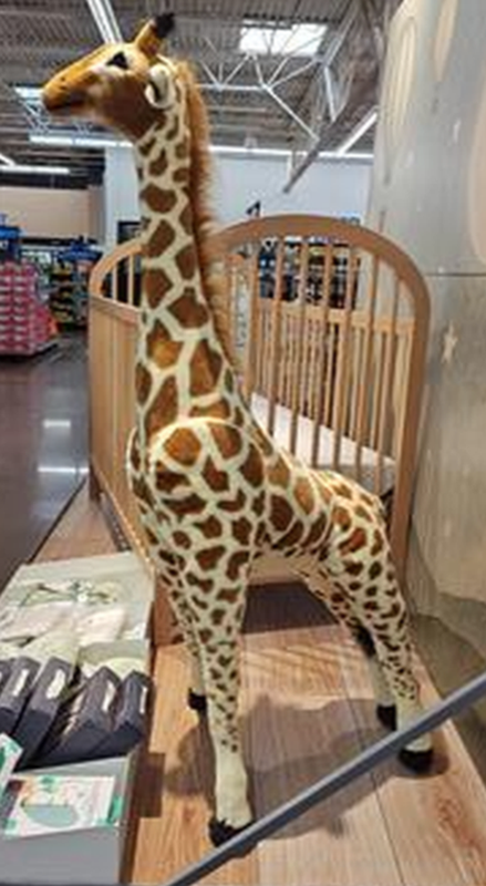 Giant Lifelike Plush Giraffe Stuffed Animal Jumbo Soft Kids Toy 54 Inch Tall