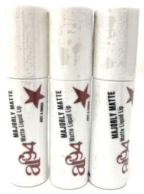 (3) AF94 Majorly Matte Liquid Lip Sealed 0.1 fl oz Each JUST A CRUSH