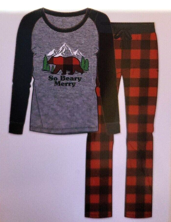 Holiday FamJams boys girls size small 6/7 Pajama set NEW