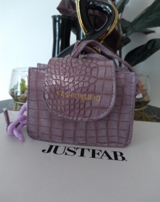 (TEARDROPS) Small crocodile Embossed flap square bag