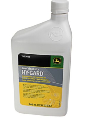 John Deere TY22035 Low Viscosity Hy-Gard Hydraulic and Transmission Oil, 32 oz.
