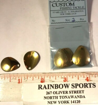 20 - COLORADO  #2 SPINNER BLADES  Brass (paintable)