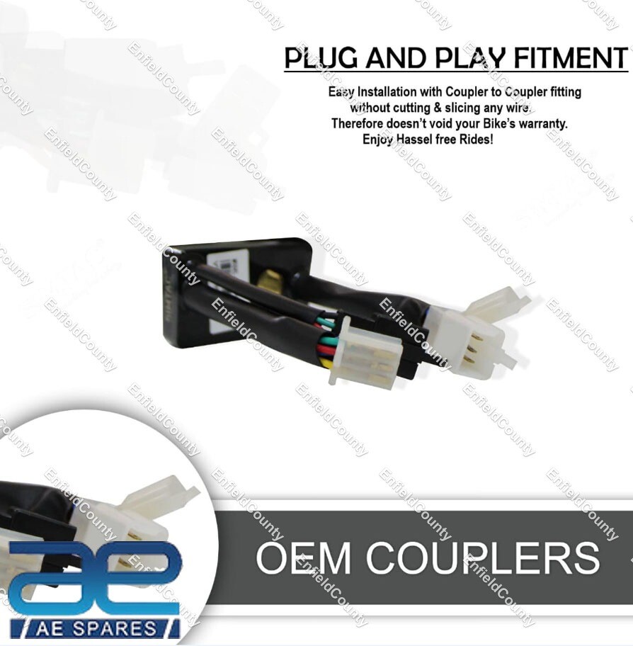 TVS Apache 2V 4V BS6 PNP Hazard Module Adapter Flasher 