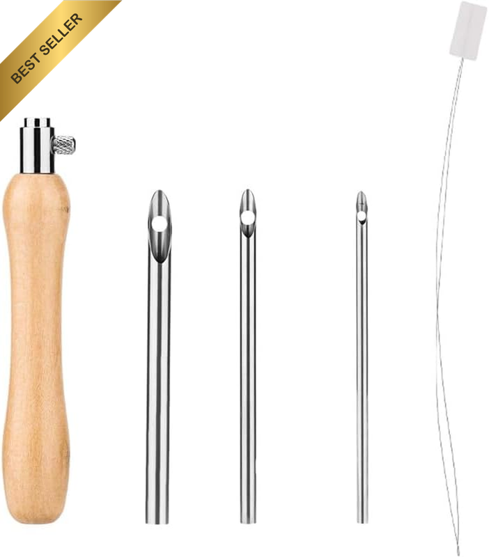 Punch Embroidery Kit Embroidery Punch Needle Threader Tool, 5Pcs Punch Needle To
