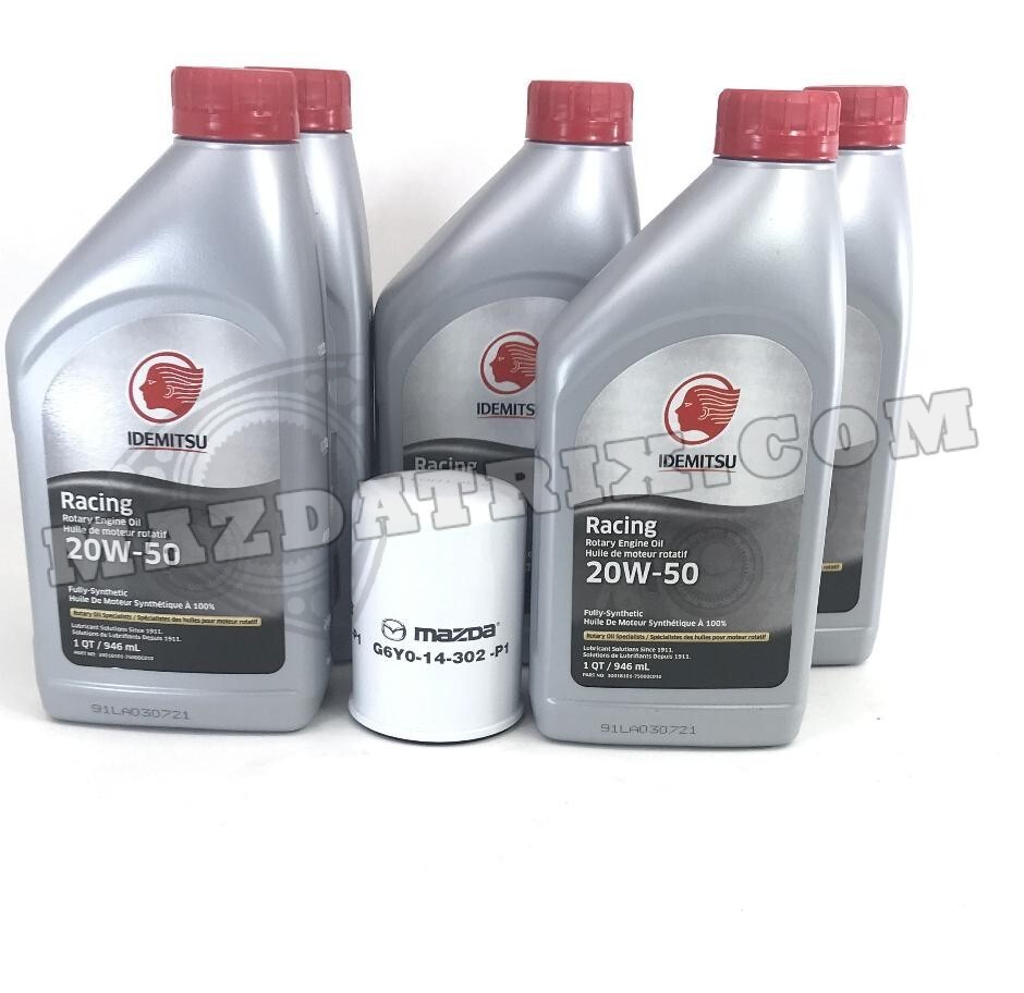 RX7 OIL CHANGE KIT WITH IDEMITSU 20W-50 + FILTER (FREE SHIPPING)