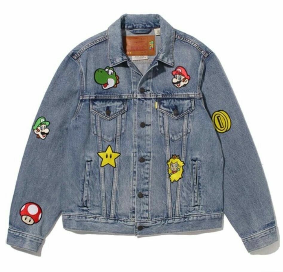 激レア　Levi’s×super mario　総柄　ジャケット 激レア Levi's×super mario 総柄 ジャケット
