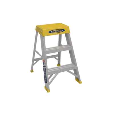 2 Ft. Aluminum Step Ladder (8 Ft. Reach Height) with 300 Lbs. Load Capacity Type