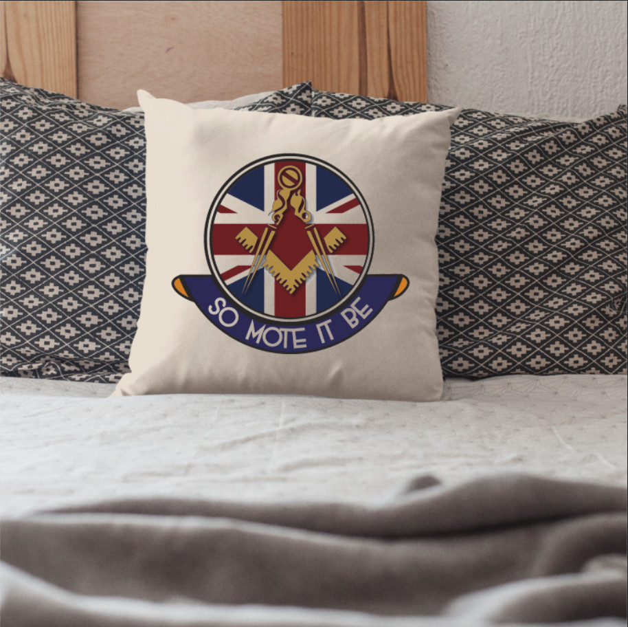 Freemasons Cushion Cover - Perfect Christmas Gift - Picture 3 of 4