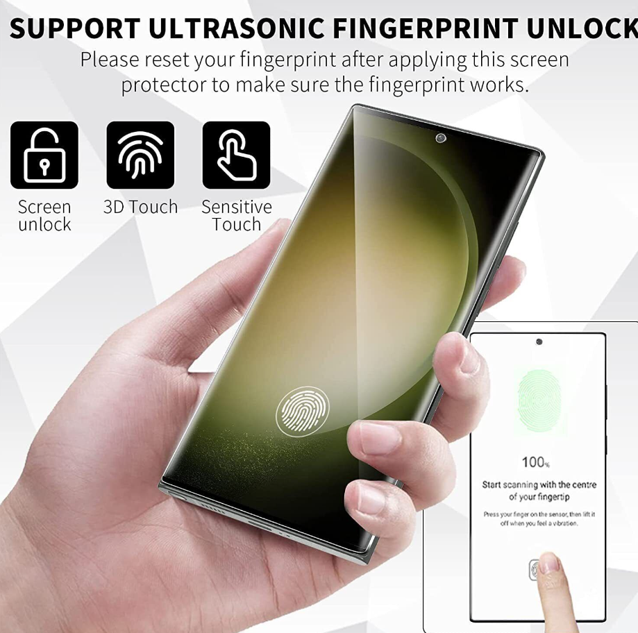 [2-Pack] Tempered Glass Screen Protector For Samsung Galaxy S23/ Plus/S23 Ultra