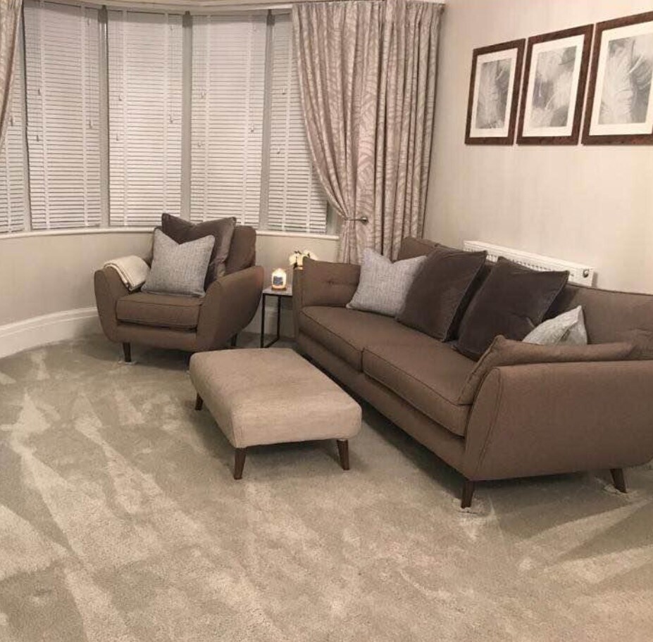 French Connection Zinc 4 Seater Sofa & Armchair in Romiley