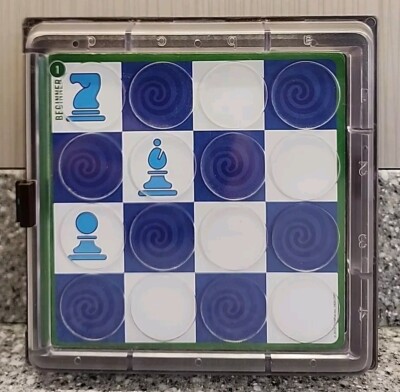 ThinkFun Solitaire Chess Game Mind Capturing Logic 2010 No Instructions 