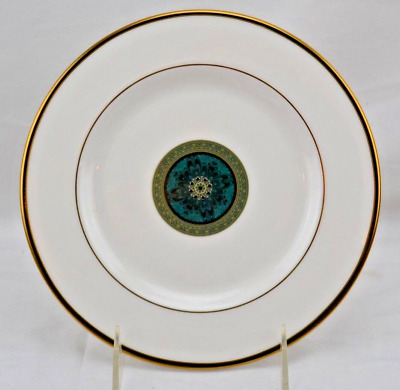 Lenox Classics Collection ''Classic Edition'' Green & Gold Salad Plate  8 1/4''