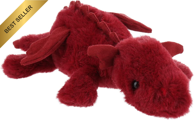 Toys Plush Plum Lying Dragon Stuffed Animal Soft Cuddly Perfect for Child (Plum