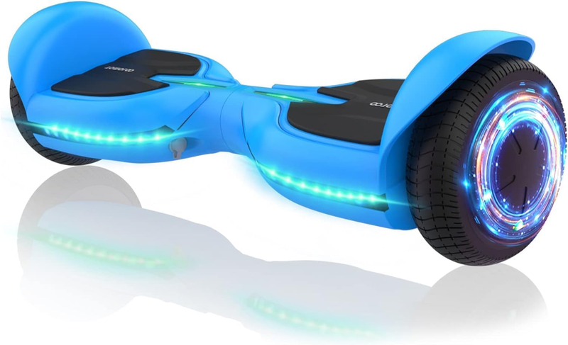 TOMOLOO 6.5" Hoverboards for a 7-12 Year Old Kid Bluetooth Music Speaker Pink Bl