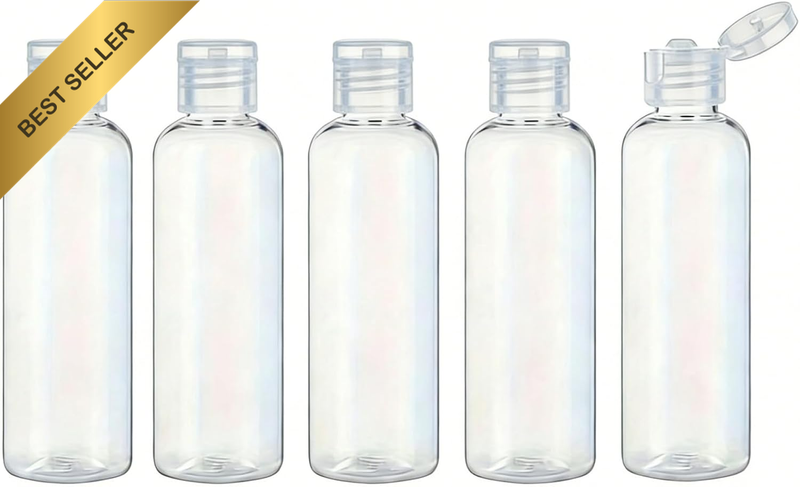5 Pack 100Ml Travel Bottles Leak Proof Squeezable Containers