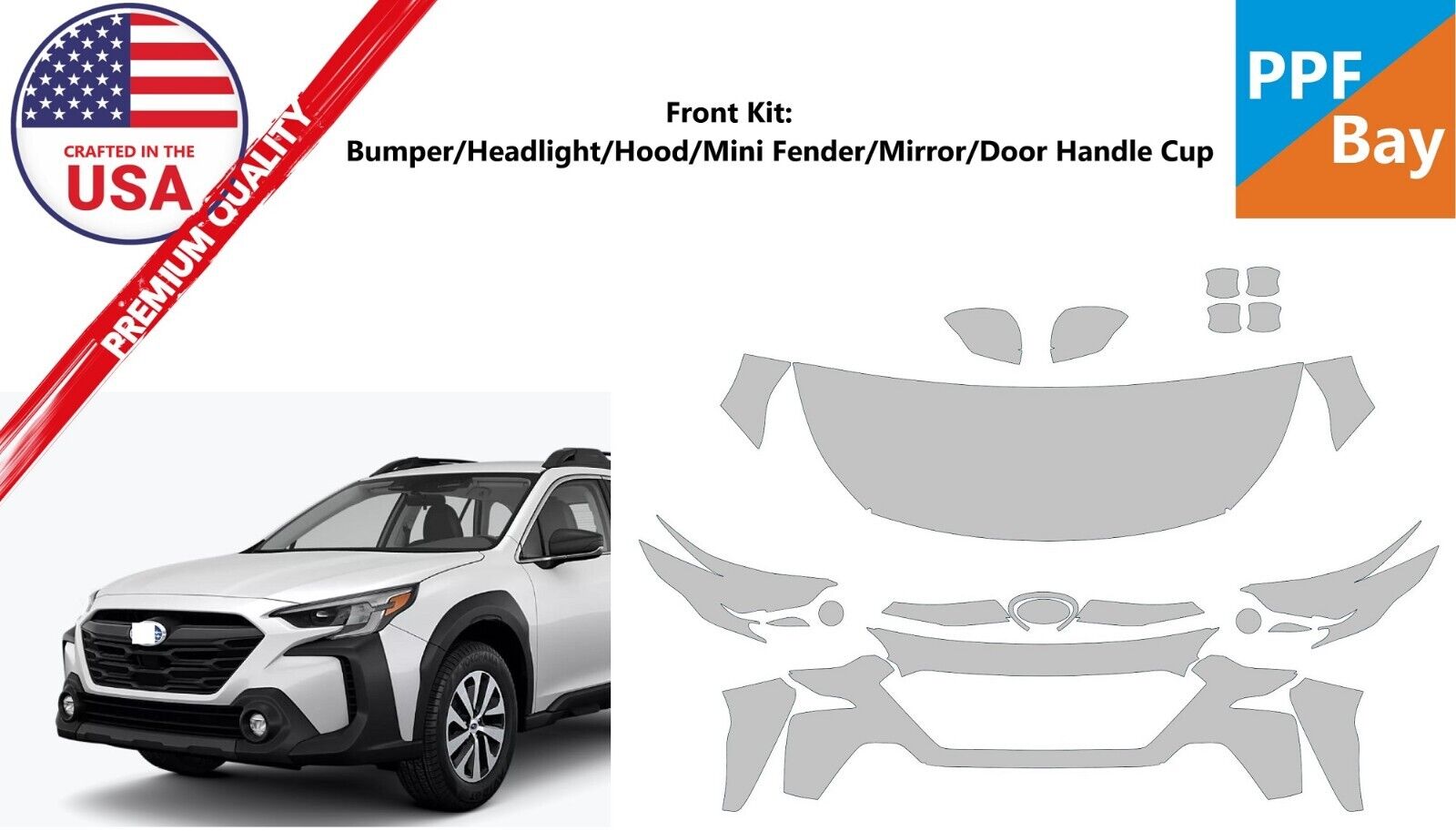 Full Hood & Fender + Mirror Kit | Subaru Outback 2019 Full Hood & Fender + Mirror Kit | Subaru Outback 2019