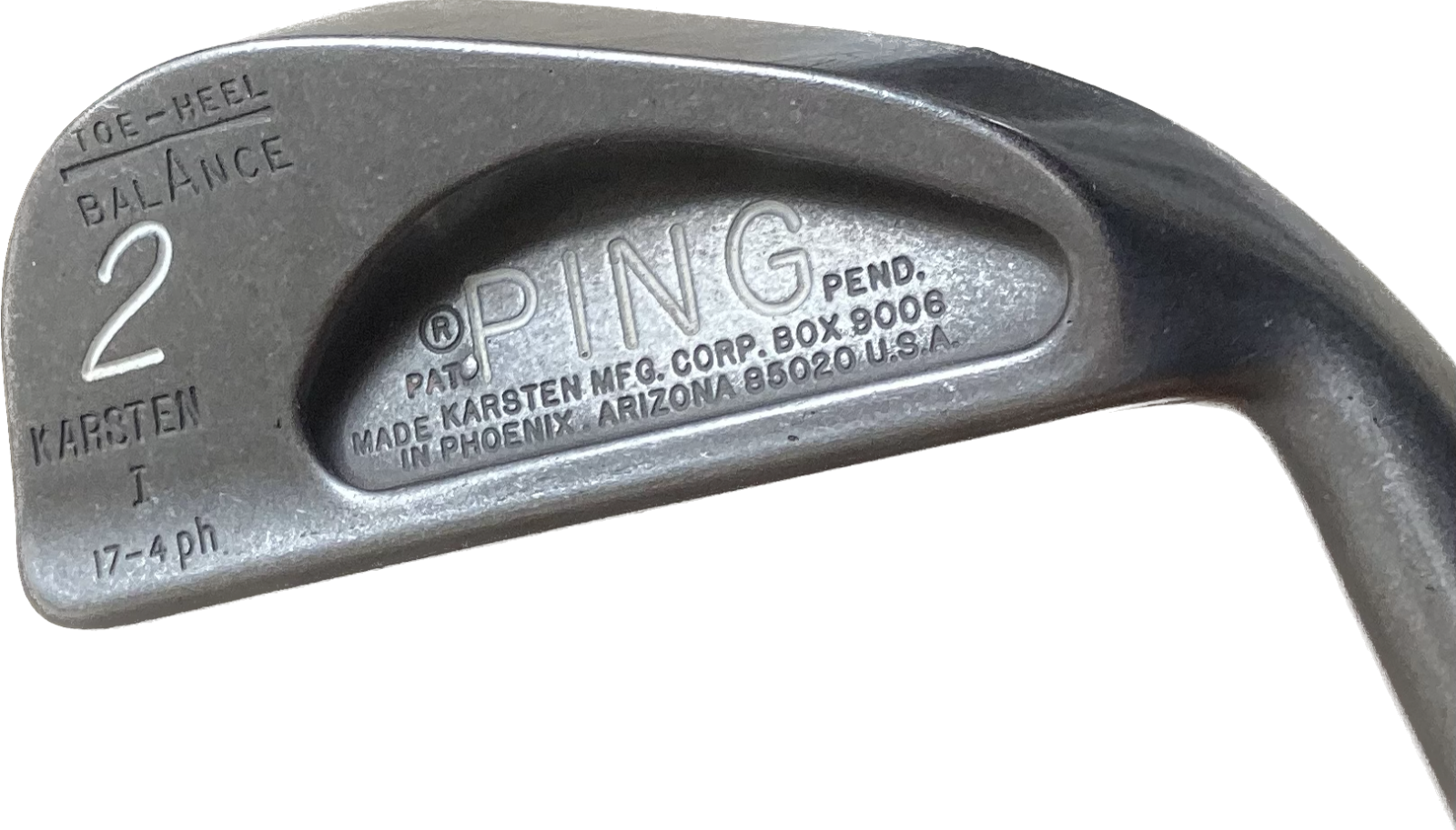 Ping Karsten Toe-Heel Balance 2 Iron Stiff Flex Steel Golf