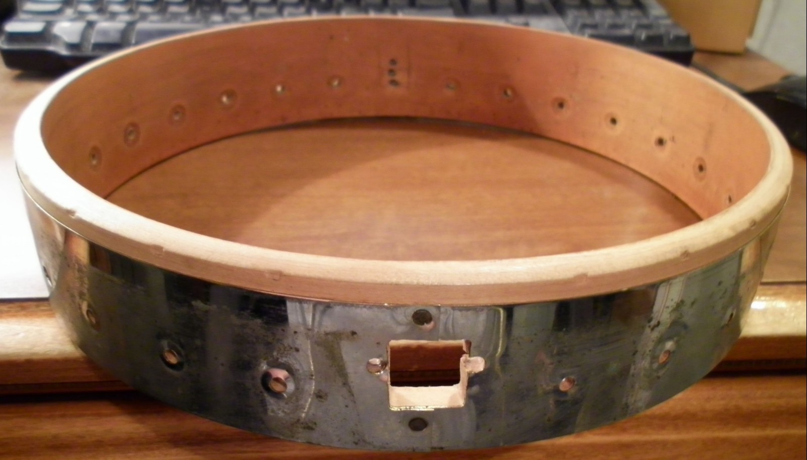 Antique Banjo Rim Tension Hoop Pot Parts Project Luthier Vintage