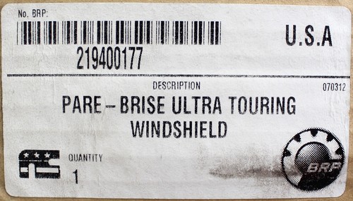 rayさま BRP Ultra Touring Windshield Part Number - 219400177 | eBay