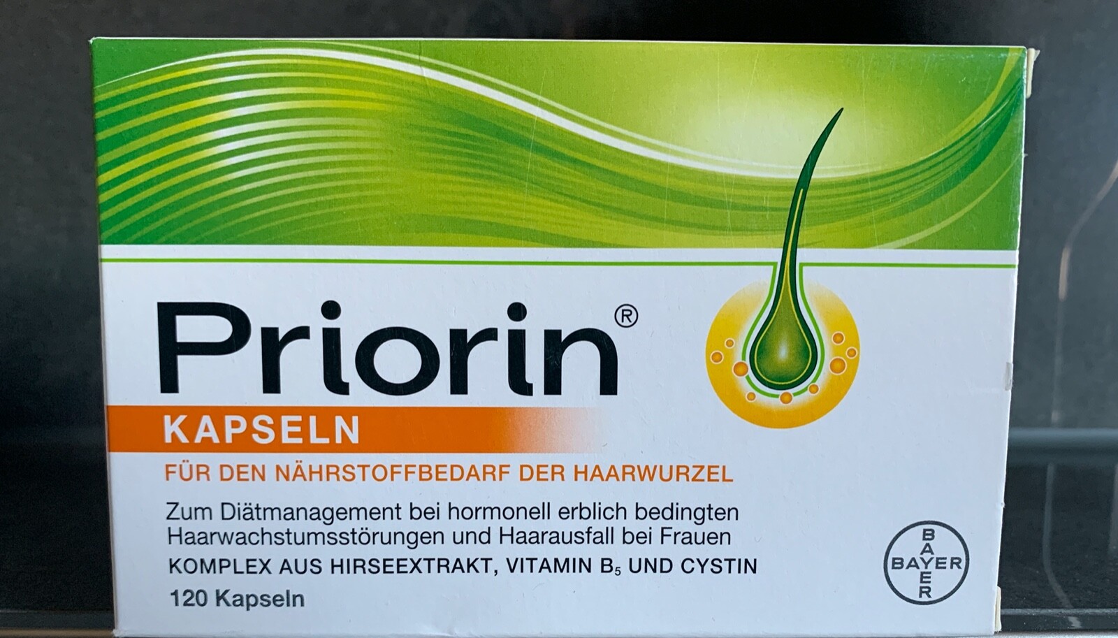 Priorin Kapseln 120 Stück Nahrungsergänzungsmittel, Glutenfrei