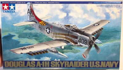 Tamiya Douglas A-1H Skyraider US Navy 1/48 NIB Model Kit ‘Sullys Hobbies’