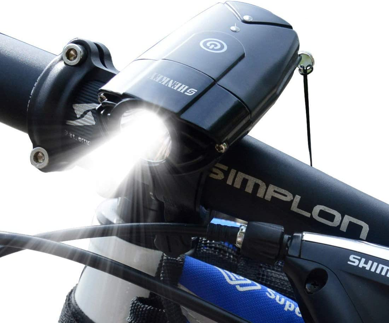 Rechargeable Bike Light, USB LED Bicycle Headlight (1000 Lumens / 2000mAh) Wa...