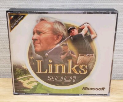 Links 2001 PC 4-Disc Game Microsoft Golf Simulation Arnold Palmer