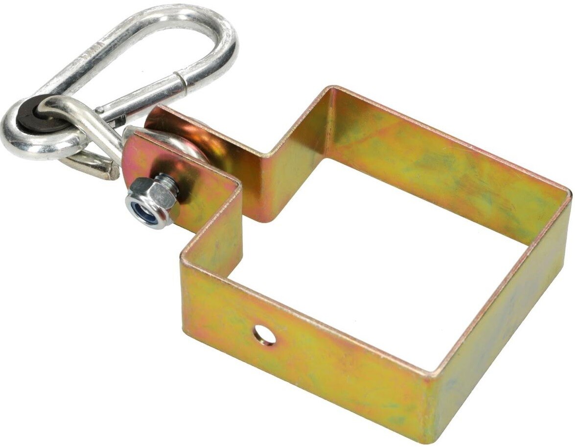 LoggyLand Schaukelhaken Schaukelschelle Rund Schaukelbefestigung mit Karabiner