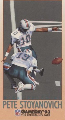 1993 Fleer GameDay Pete Stoyanovich #458