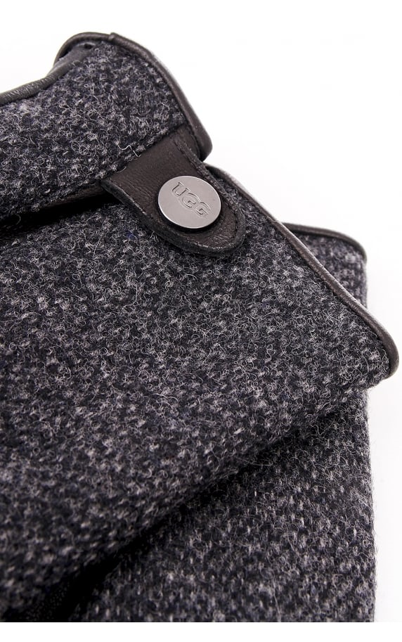 UGG Men's Woolrich Smart Gloves Leather Merino Wool Lined Winter Gloves Large