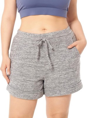 Women's ''Brand New'' Gray Lounge Yoga Short (L)