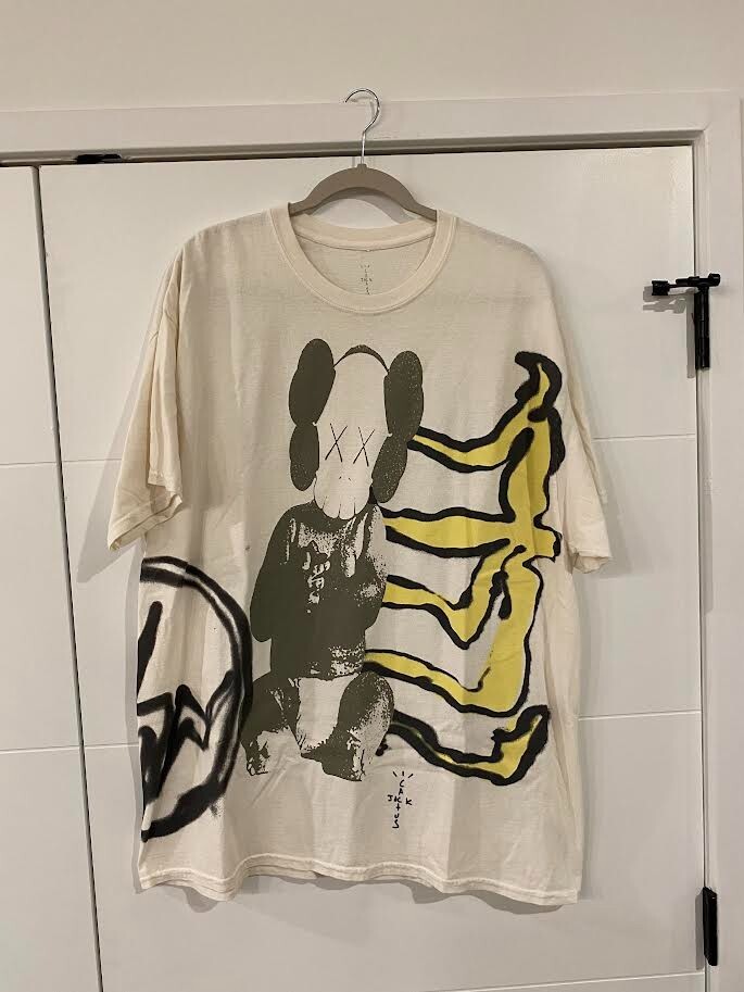 CACTUS JACK × Kaws × Fragment 長袖Tシャツ XL Travis Scott Cactus Jack + Kaws For Fragment L/S Tee Multi