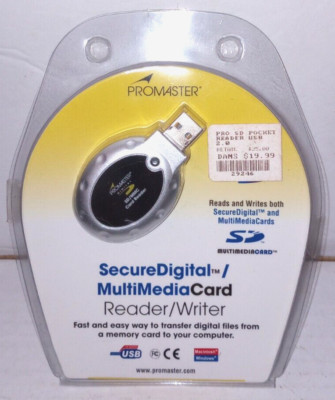 ProMaster Secure Digital Multi Media Card Reader/Writer - Code 8850 - New