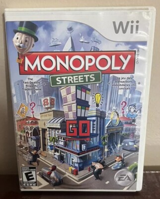 Monopoly Streets Game (Nintendo Wii, 2010) Complete W/Manual 